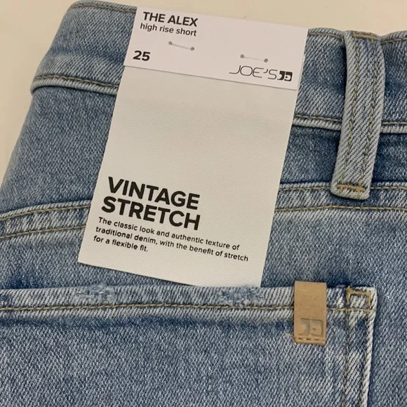 🛑SOLD🛑 NWT JOE’S Alex Denim Cut Off Shorts Blue Size 25 - Picture 8 of 14